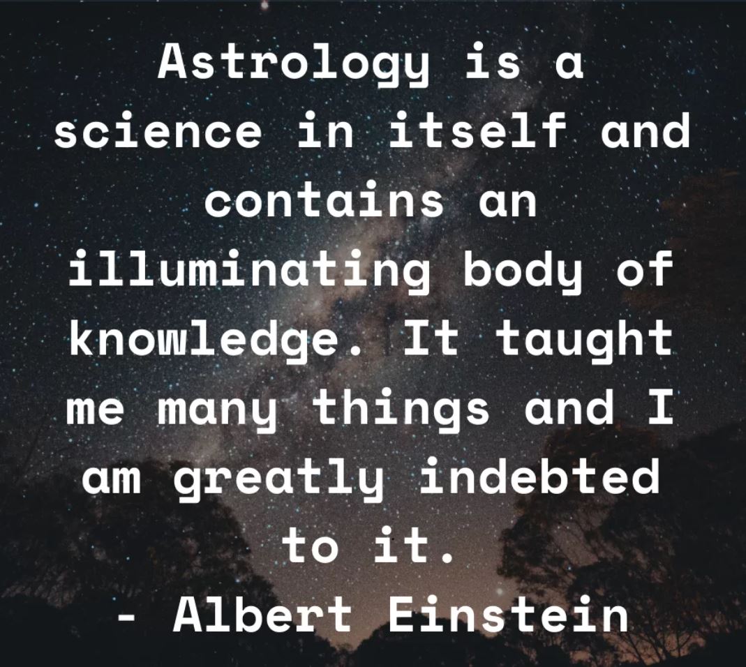 Financial Astrology - Albert Einstein